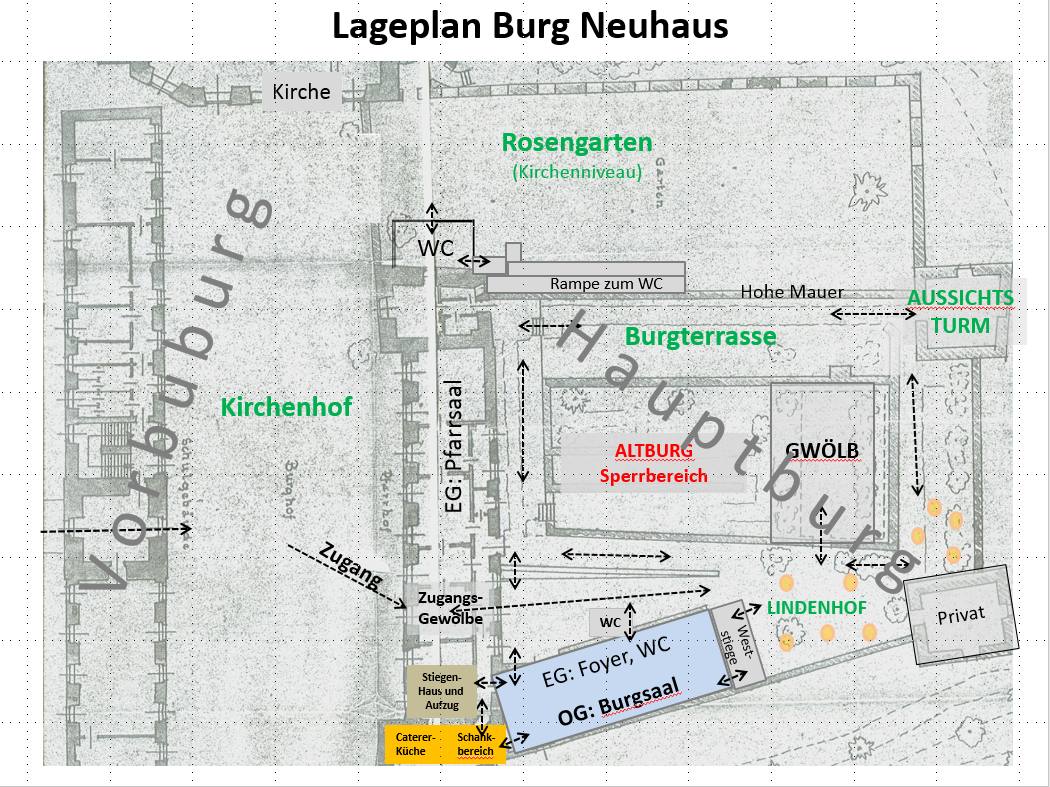 Lageplan Burg Neuhaus