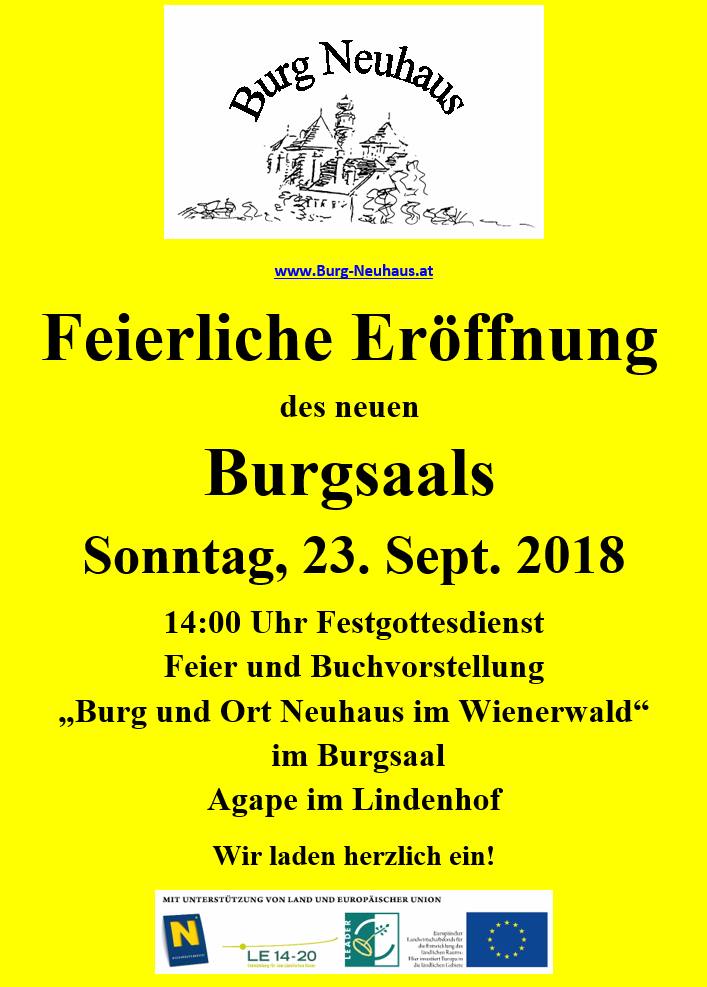 Burgsaaleröffnung am 23.9.2018