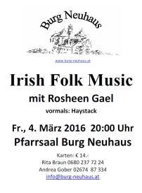 Konzert Rosheen Gael 4.3.2016