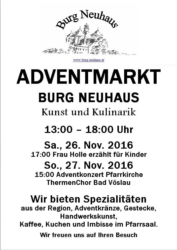 Adventmarkt Burg Neuhaus