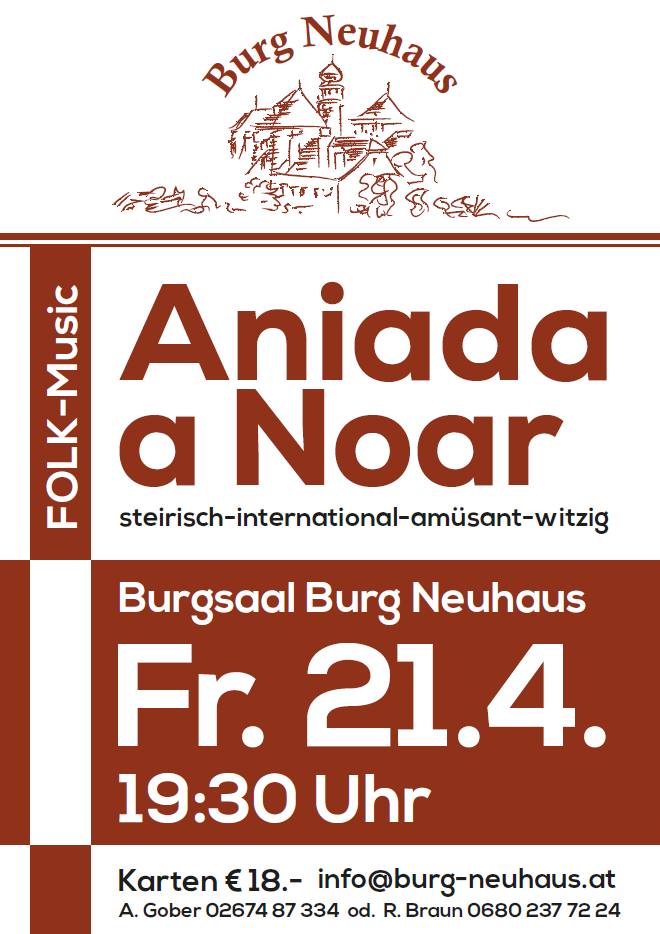 Konzert Aniada a Noar 21.4.2023