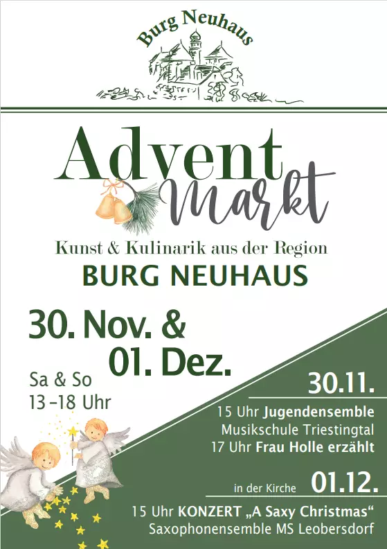Adventmarkt 30.11. u 1.12.2024