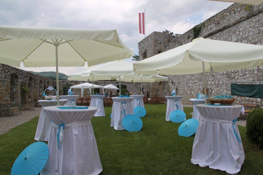 Ambiente Hochzeit im Rosengarten