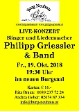 Konzert Philipp Griessler 19.10.2018