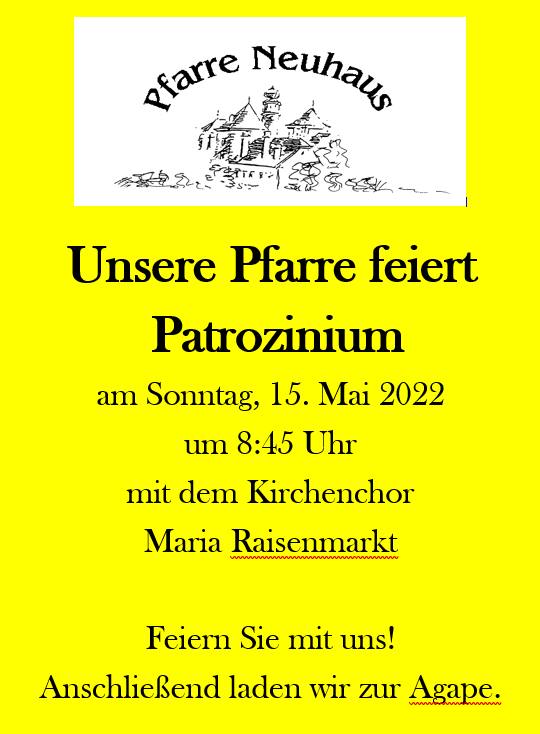 Patrozinium mit Kirchenchor Maria Raisenmarkt