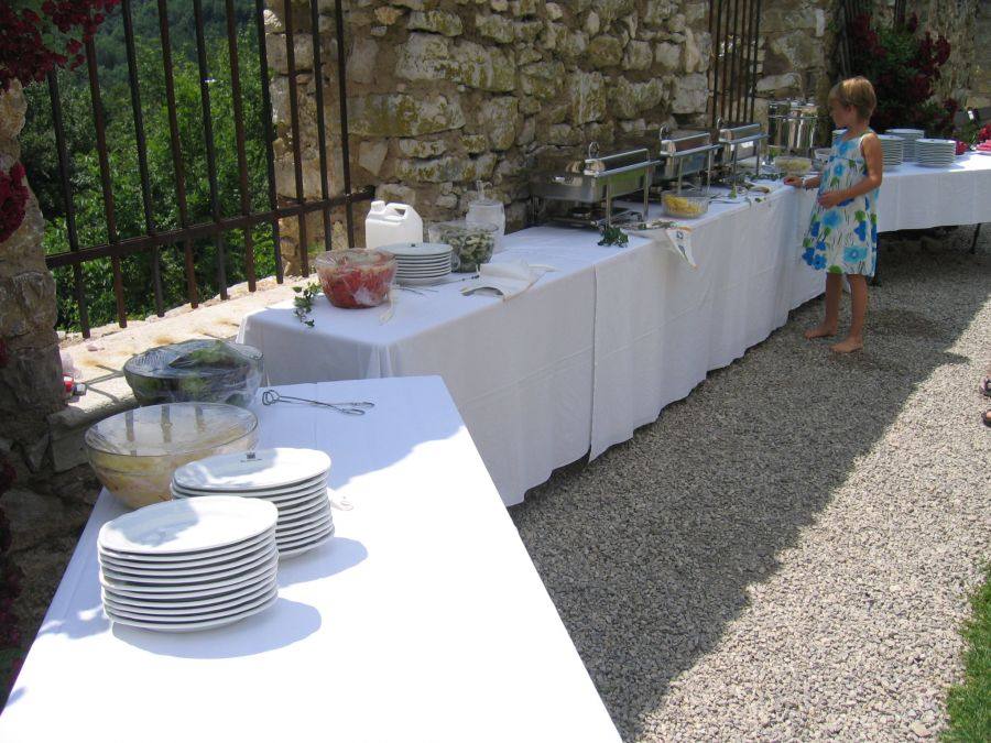 Ambiente Hochzeit im Rosengarten