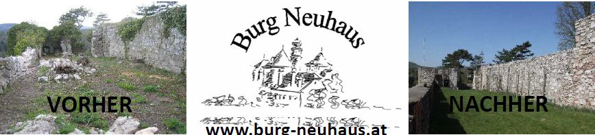 Burg Neuhaus vorher nachher
